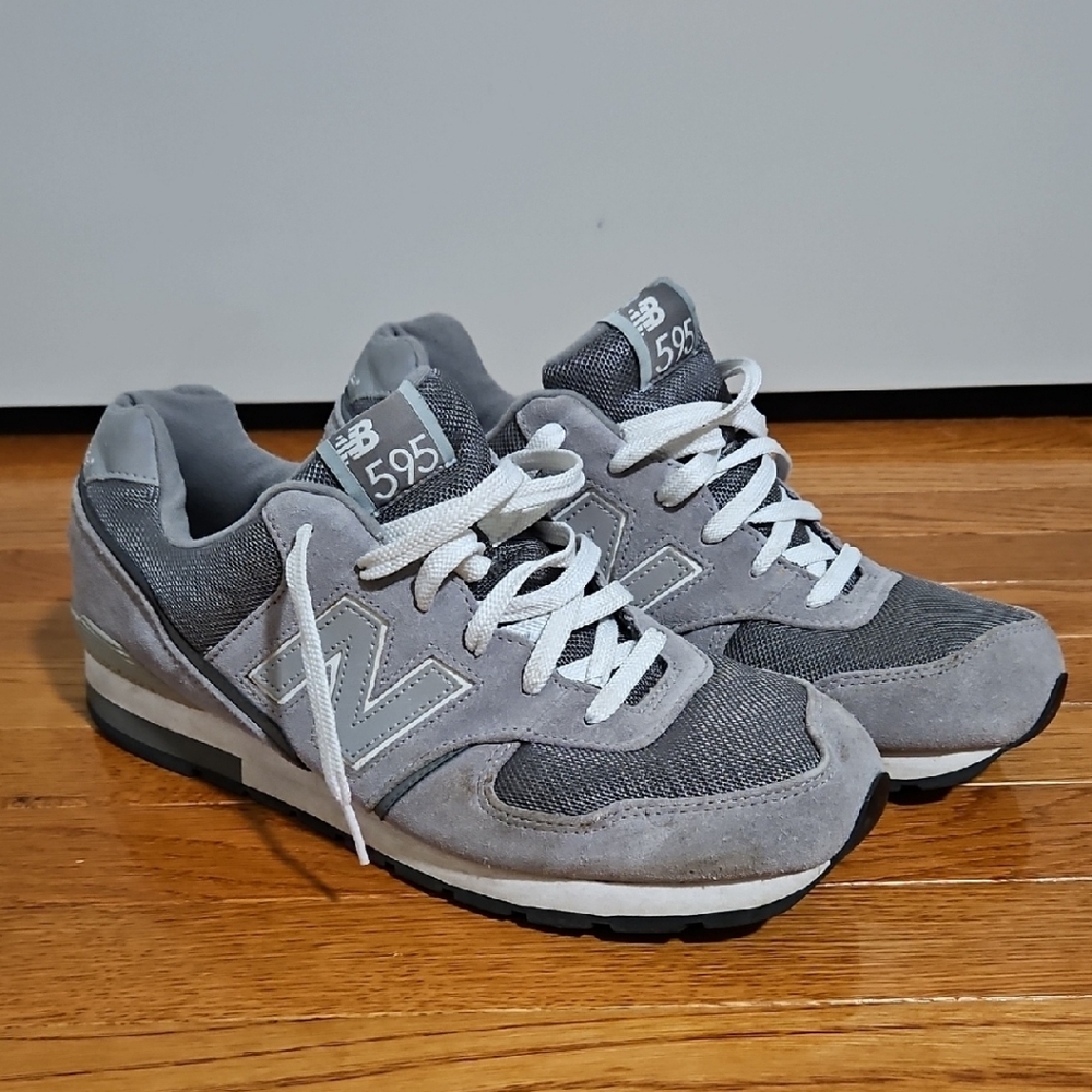 New Balance Gray and White Athletic Shoes